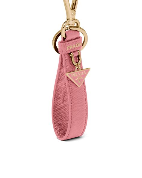 prada saffiano keychain